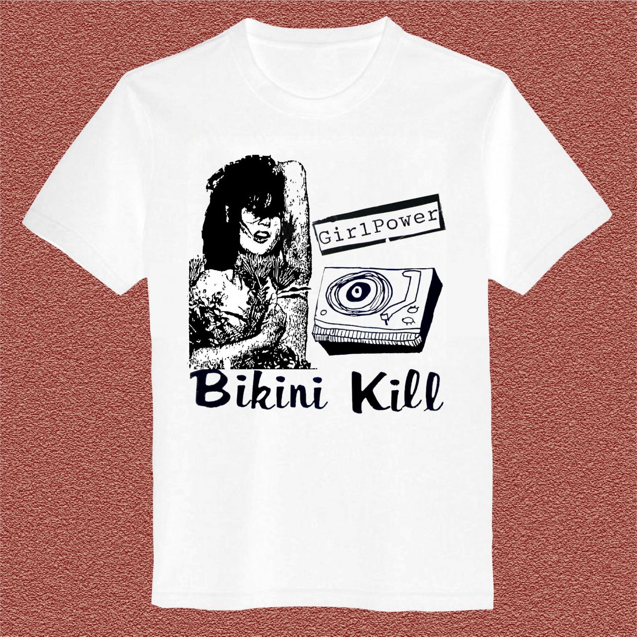 Bikini Kill T-shirt Mens And Womens Cotton Screenprint Size S - 3xl